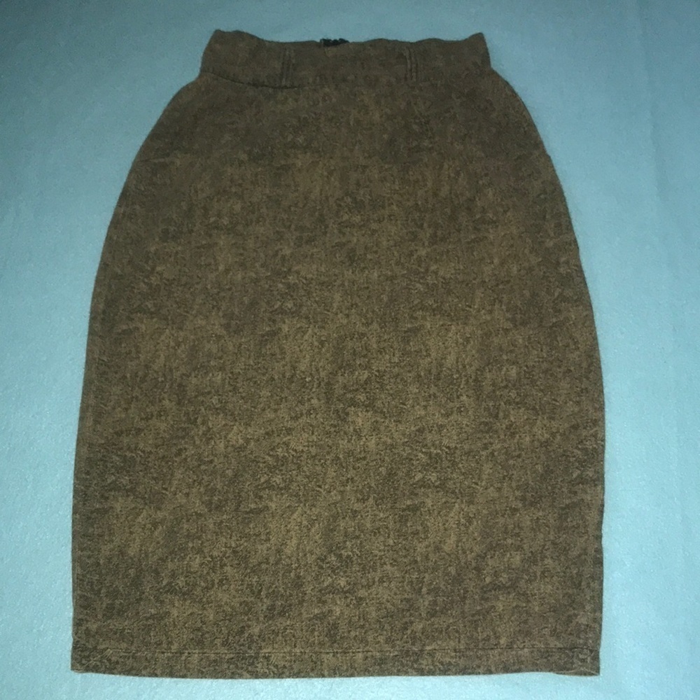 UNBRANDED vintage cotton skirt with pockets back bottom slit made in USA size M